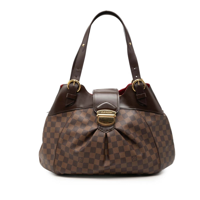ルイ ヴィトン ダミエ システィナGM トートバッグ ショルダーバッグ N41540 ブラウン PVC レザー レディース LOUIS VUITTON 【中古】