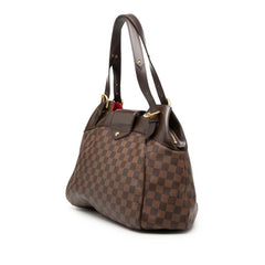ルイ ヴィトン ダミエ システィナGM トートバッグ ショルダーバッグ N41540 ブラウン PVC レザー レディース LOUIS VUITTON 【中古】