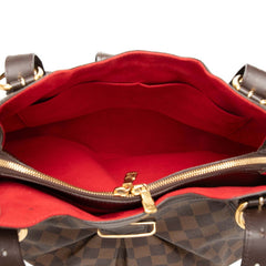 ルイ ヴィトン ダミエ システィナGM トートバッグ ショルダーバッグ N41540 ブラウン PVC レザー レディース LOUIS VUITTON 【中古】
