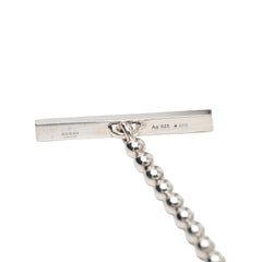 グッチ GGロゴ チェーン ペンダント ネックレス SV925 シルバー レディース GUCCI 【中古】