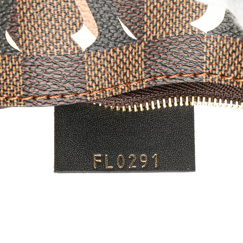 ルイ ヴィトン ダミエ ベルモントNV MM 付属ポーチ ポーチ コインケース N60293 ブラウン マルチカラー PVC レディース LOUIS VUITTON 【中古】