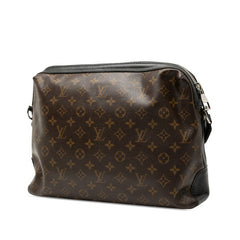 ルイ ヴィトン モノグラム マカサー トーレス ショルダーバッグ M40387 ブラウン ブラック PVC レザー レディース LOUIS VUITTON 【中古】