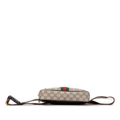 グッチ GGスプリーム オフィディア ボディバッグ ウエストバッグ 574796 ベージュ ブラウン PVC レザー レディース GUCCI 【中古】