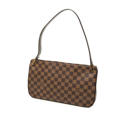 ルイ ヴィトン ダミエ オーバーニュ ショルダーバッグ ワンショルダー N51129 ブラウン PVC レザー レディース LOUIS VUITTON 中古