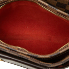 ルイ ヴィトン ダミエ オーバーニュ ショルダーバッグ ワンショルダー N51129 ブラウン PVC レザー レディース LOUIS VUITTON 中古