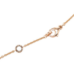 ブルガリ K18PG ピンクゴールド アレーグラ ハート チェーン ペンダント ネックレス レディース BVLGARI 【中古】