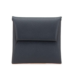 エルメス バスティア コインケース ネイビー ヴォーエプソン レディース HERMES 【中古】