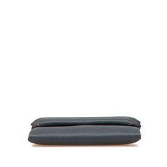 エルメス バスティア コインケース ネイビー ヴォーエプソン レディース HERMES 【中古】