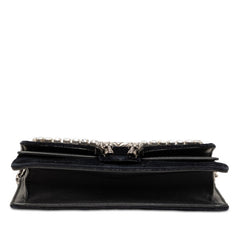 グッチ ディオニュソス チェーン ショルダーバッグ 476432 ブラック ベロア レザー ラインストーン レディース GUCCI 【中古】