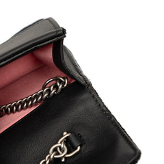 グッチ ディオニュソス チェーン ショルダーバッグ 476432 ブラック ベロア レザー ラインストーン レディース GUCCI 【中古】