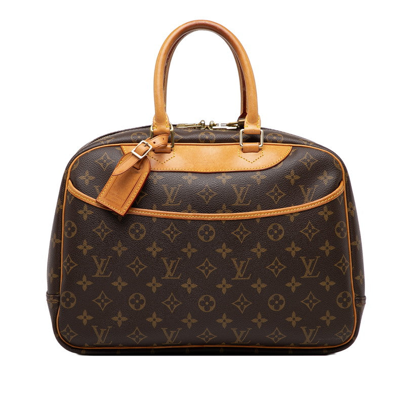 ルイ ヴィトン モノグラム ドーヴィル ハンドバッグ M47270 ブラウン PVC レザー レディース LOUIS VUITTON 【中古】