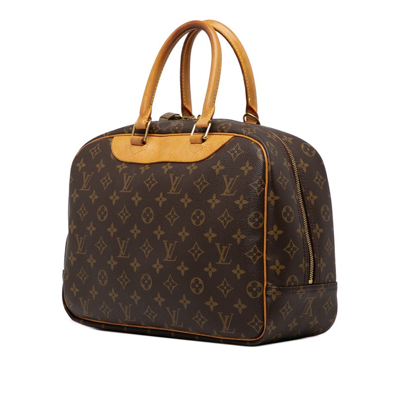 ルイ ヴィトン モノグラム ドーヴィル ハンドバッグ M47270 ブラウン PVC レザー レディース LOUIS VUITTON 【中古】