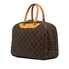 ルイ ヴィトン モノグラム ドーヴィル ハンドバッグ M47270 ブラウン PVC レザー レディース LOUIS VUITTON 【中古】