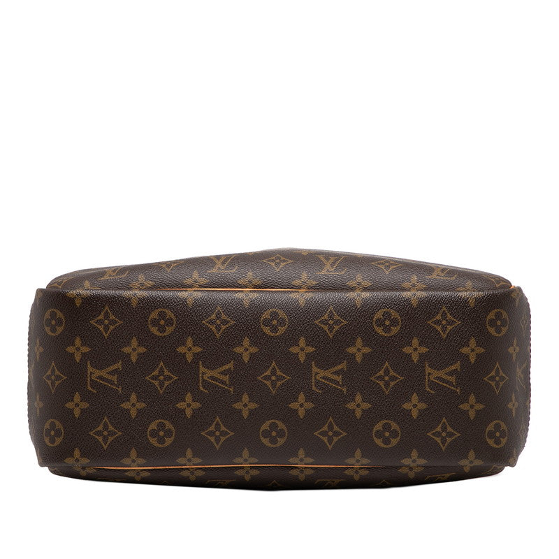 ルイ ヴィトン モノグラム ドーヴィル ハンドバッグ M47270 ブラウン PVC レザー レディース LOUIS VUITTON 【中古】