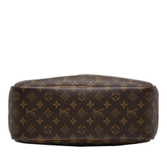ルイ ヴィトン モノグラム ドーヴィル ハンドバッグ M47270 ブラウン PVC レザー レディース LOUIS VUITTON 【中古】