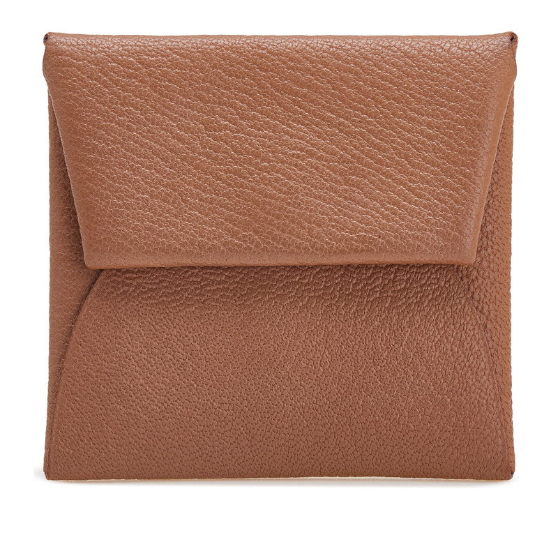 エルメス バスティア コインケース 小銭入れ ケブラコ ブラウン シェーブル レディース HERMES 【中古】