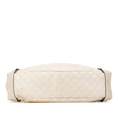 グッチ グッチシマ アビー トートバッグ ショルダーバッグ 130736 アイボリー レザー レディース GUCCI 【中古】