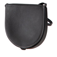 ロエベ アナグラム ヒールポーチ スモール 斜め掛け ショルダーバッグ コインケース ブラック レザー レディース LOEWE 【中古】