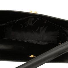 サルヴァトーレフェラガモ ガンチーニ ワンショルダーバッグ ブラック レザー レディース Salvatore Ferragamo 【中古】