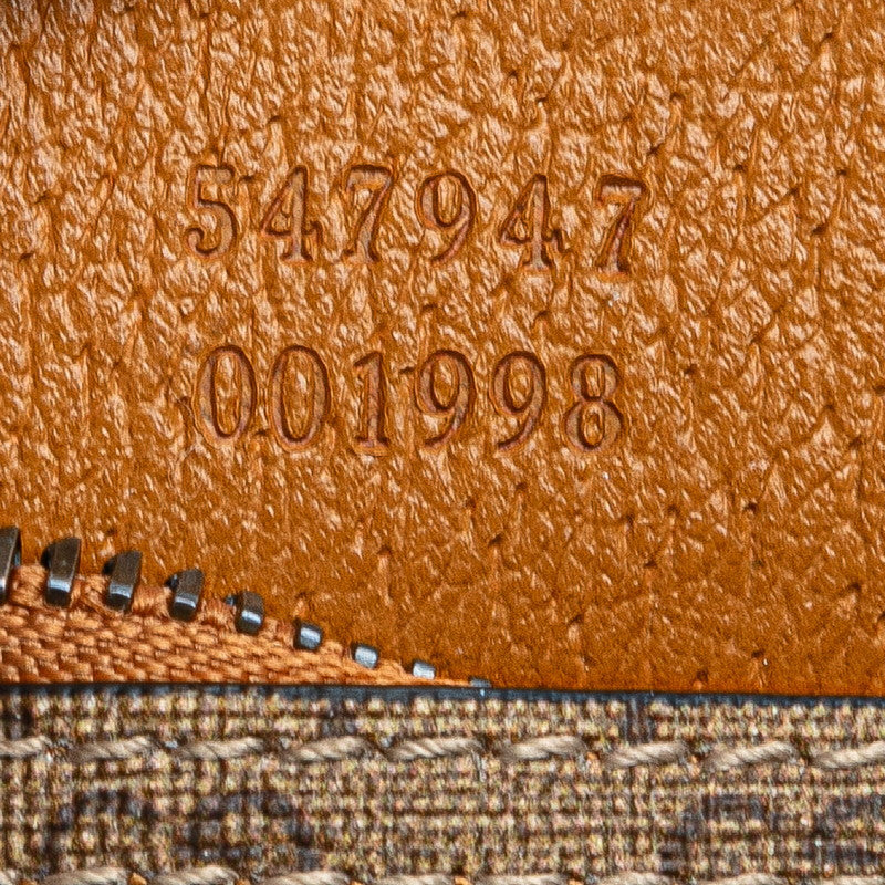 グッチ ×ディズニー GGスプリーム ミディアム ハンドバッグ トートバッグ 547947 ベージュ PVC レザー レディース GUCCI 【中古】