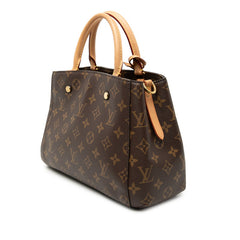 ルイ ヴィトン モノグラム モンテーニュBB ハンドバッグ ショルダーバッグ 2WAY M41055 ブラウン PVC レザー レディース LOUIS VUITTON 【中古】