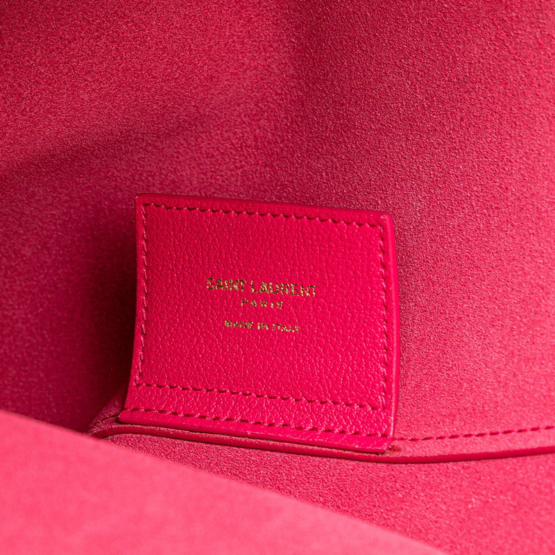 サンローラン トートバッグ ショルダーバッグ 2WAY ピンク レザー レディース SAINT LAURENT 【中古】