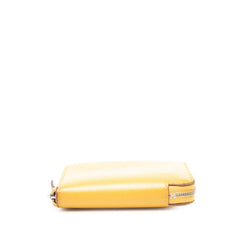 エルメス アザップ シルクイン コンパクト コインケース イエロー ヴォーエプソン レディース HERMES 【中古】
