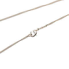 シャネル ココマーク ラインストーン ネックレス シルバー ブラック メタル レディース CHANEL 【中古】