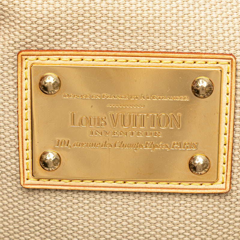 ルイ ヴィトン アンティグア カバMM トートバッグ ショルダーバッグ M40035 レッド ベージュ キャンバス レザー レディース LOUIS VUITTON 【中古】