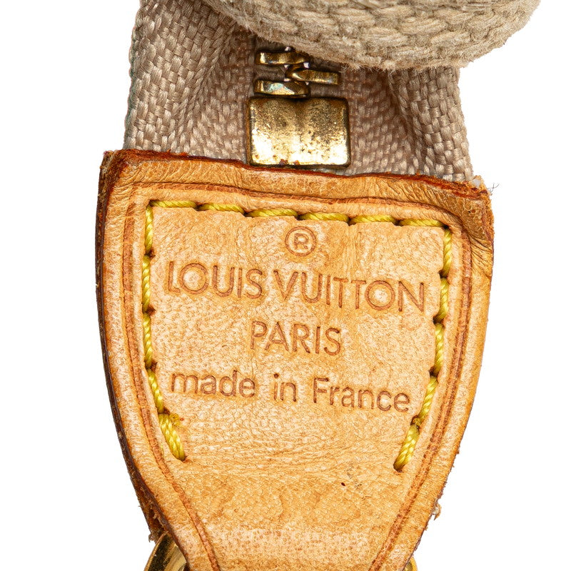 ルイ ヴィトン アンティグア カバMM トートバッグ ショルダーバッグ M40035 レッド ベージュ キャンバス レザー レディース LOUIS VUITTON 【中古】