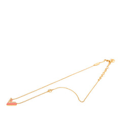 ルイ ヴィトン エセンシャルV ネックレス M63180 ゴールド ピンク メッキ レディース LOUIS VUITTON 【中古】