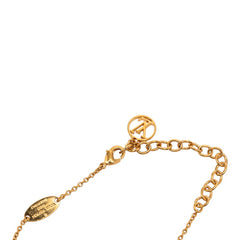 ルイ ヴィトン エセンシャルV ネックレス M63180 ゴールド ピンク メッキ レディース LOUIS VUITTON 【中古】