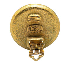 シャネル ヴィンテージ ココマーク カエル モチーフ イヤリング ゴールド ブラック メッキ レディース CHANEL 【中古】