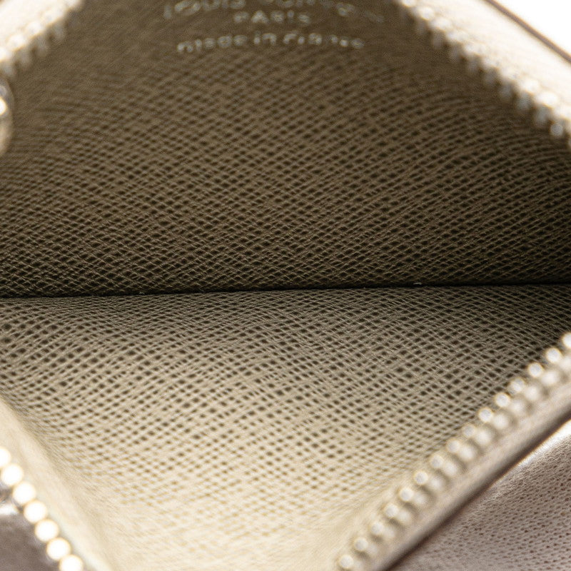 ルイ ヴィトン タイガ ポシェット クレ コインケース M32604 ベージュ レザー レディース LOUIS VUITTON 【中古】