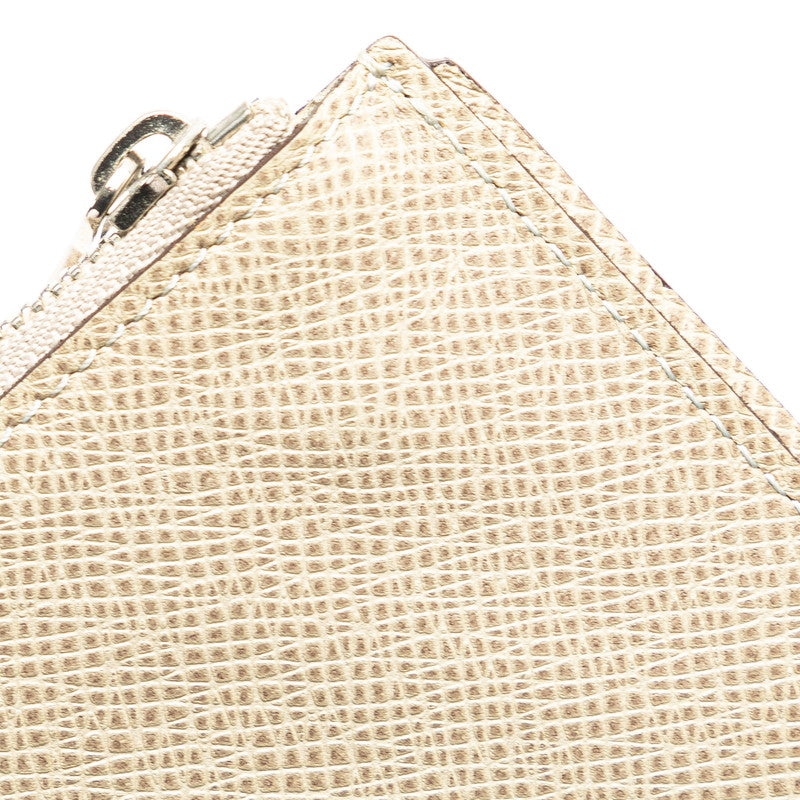 ルイ ヴィトン タイガ ポシェット クレ コインケース M32604 ベージュ レザー レディース LOUIS VUITTON 【中古】