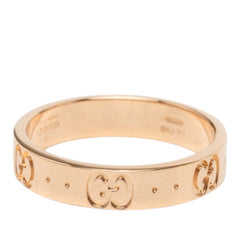 グッチ アイコン GGパターン スリムリング 指輪 #13 K18PG ピンクゴールド 750 レディース GUCCI 【中古】