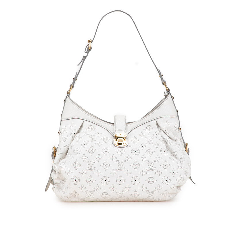ルイ ヴィトン モノグラム マヒナ マヒナXS ショルダーバッグ M95661 ブロン ホワイト レザー レディース LOUIS VUITTON 【中古】
