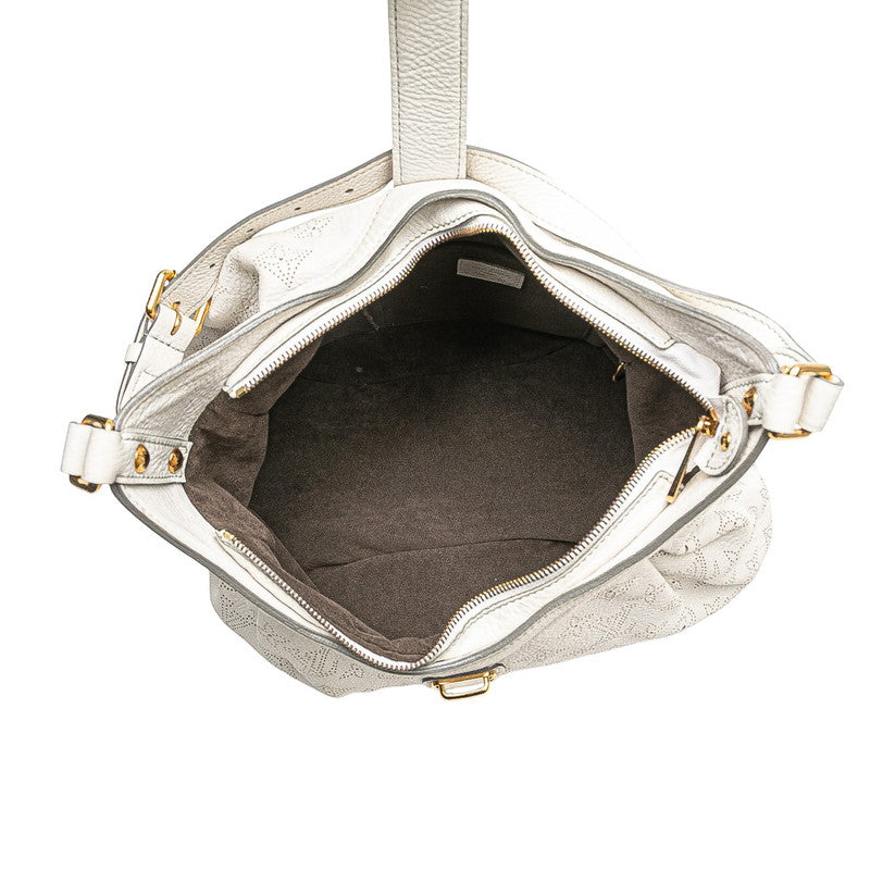 ルイ ヴィトン モノグラム マヒナ マヒナXS ショルダーバッグ M95661 ブロン ホワイト レザー レディース LOUIS VUITTON 【中古】