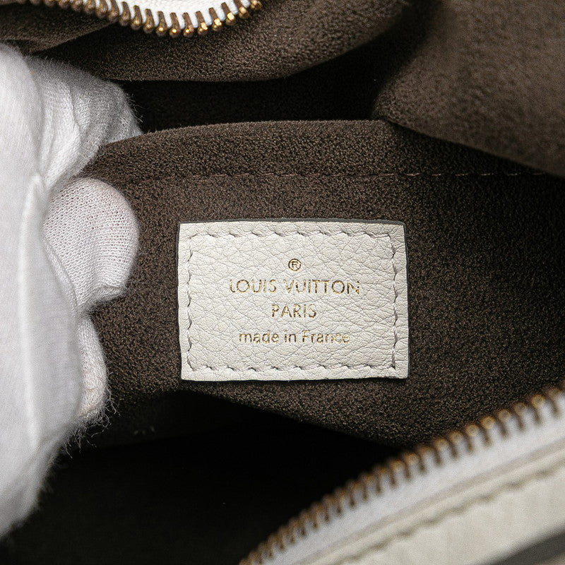 ルイ ヴィトン モノグラム マヒナ マヒナXS ショルダーバッグ M95661 ブロン ホワイト レザー レディース LOUIS VUITTON 【中古】