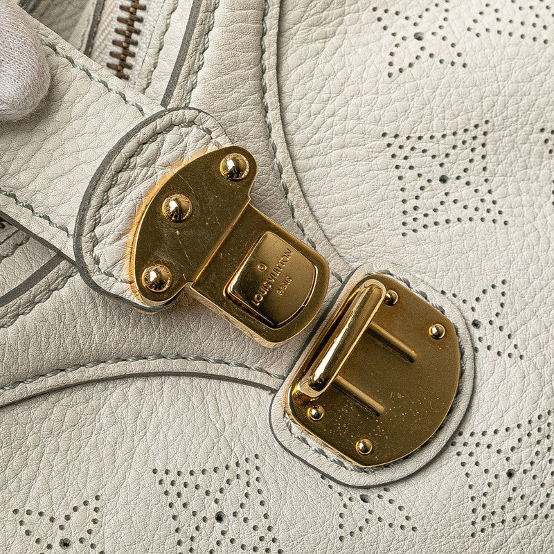 ルイ ヴィトン モノグラム マヒナ マヒナXS ショルダーバッグ M95661 ブロン ホワイト レザー レディース LOUIS VUITTON 【中古】