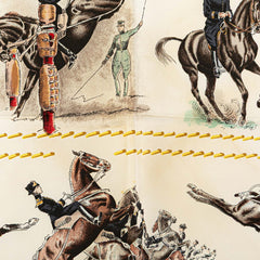 エルメス カレ90 CADRE NOIR ソミュール騎兵学校 スカーフ ブラック マルチカラー シルク レディース HERMES 【中古】