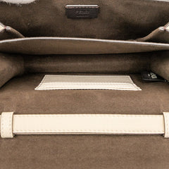 フェンディ FENDI FAB フェンディ ファブ ショルダーバッグ ホワイト ゴールド レザー レディース FENDI 【中古】