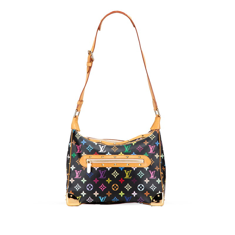 ルイ ヴィトン モノグラム マルチカラー ブローニュ ショルダーバッグ M92638 ノワール ブラック PVC レザー レディース LOUIS VUITTON 中古