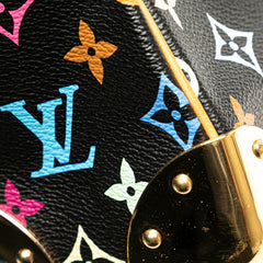 ルイ ヴィトン モノグラム マルチカラー ブローニュ ショルダーバッグ M92638 ノワール ブラック PVC レザー レディース LOUIS VUITTON 中古