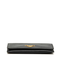 プラダ カードケース 名刺入れ ブラック サフィアーノレザー レディース PRADA 【中古】