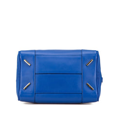 ロエベ アナグラム アマソナ75 ハンドバッグ ショルダーバッグ 2WAY ブルー レザー レディース LOEWE 【中古】