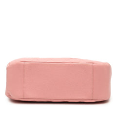 シャネル マトラッセ ココマーク チェーン ショルダーバッグ ハンドバッグ ピンク キャビアスキン レディース CHANEL 【中古】