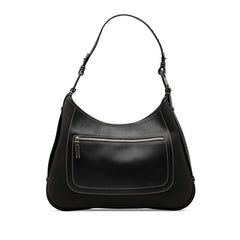 サルヴァトーレフェラガモ ハンドバッグ ワンショルダーバッグ AU-21-3374 ブラック レザー キャンバス レディース Salvatore Ferragamo 【中古】