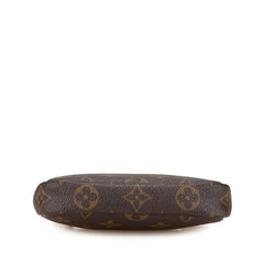 ルイ ヴィトン モノグラム ミニポシェット アクセソワール ポーチ M58009 ブラウン PVC レザー レディース LOUIS VUITTON 【中古】