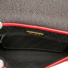 サンローラン 斜め掛け ショルダーバッグ レッド マルチカラー PVC レザー レディース SAINT LAURENT 【中古】